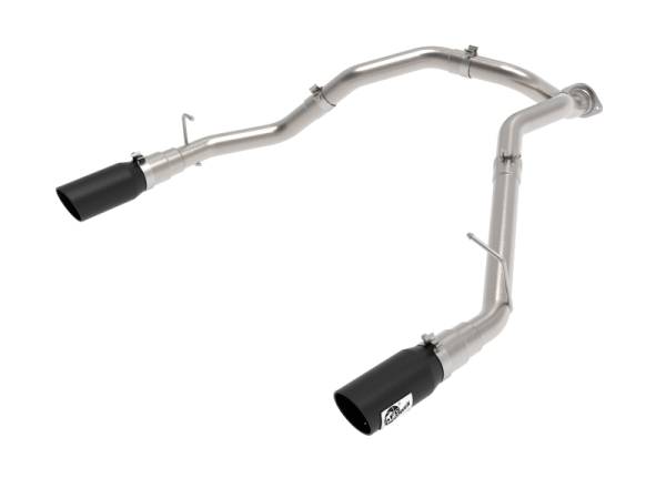 aFe - aFe Large Bore-HD 3 IN 409 Stainless Steel DPF-Back Exhaust System w/Black Tip RAM 1500 20-21 V6-3.0 49-42080-B
