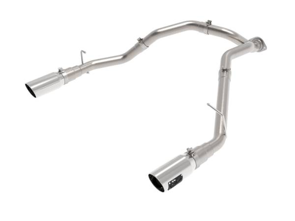 aFe - aFe Large Bore-HD 3in 409SS DPF-Back Exhaust System w/ Polished Tip RAM 1500 20-21 V6-3.0 49-42080-P