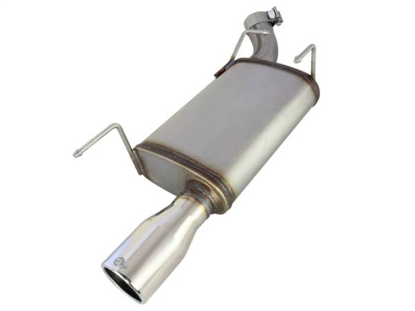 aFe - aFe Axle-Back Exhaust 2.5in 409SS w/Polished Tip 05-09 Ford Mustang V6 4.0L 49-43048