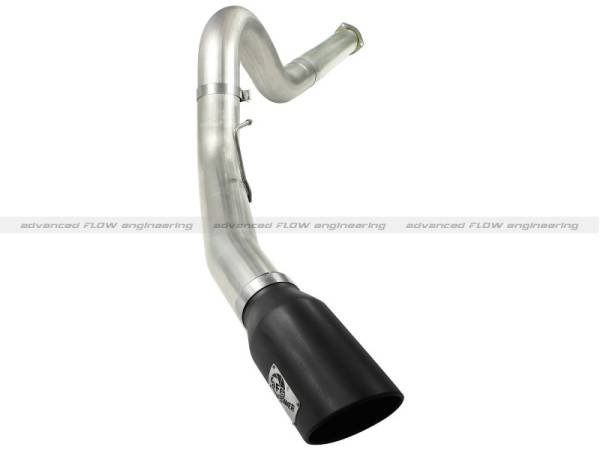 aFe - aFe MACHForce XP 5in DPF-Back Stainless Steel Exhaust , Blk, Ford Diesel Trucks 11-14 V8-6.7L td 49-43055-B