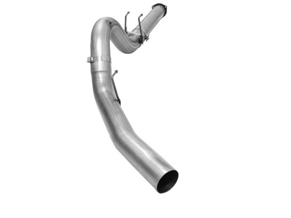 aFe - aFe MACHForce XP Exhaust 5in DPF-Back Stainless Steel Exhaust 2015 Ford Turbo Diesel V8 6.7L No Tip 49-43064