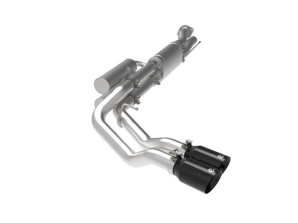 aFe - aFe Rebel Series 3in 409 SS Cat-Back Exhaust w/ Black Tips 17-20 Ford F-250/F350 V8 6.2L/7.3L 49-43117-b