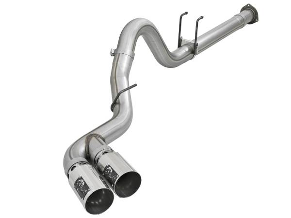 aFe - aFe Power 11-14 Ford F250/F350 6.7L Diesel Rebel XD 4in 409 SS DPF-Back Exhaust System - Pol Tips 49-43120-P