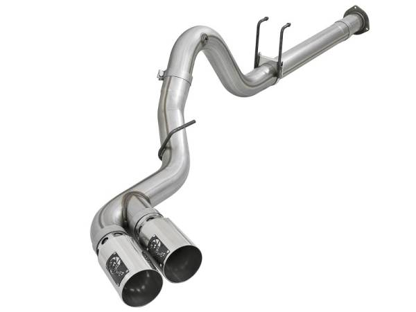 aFe - aFe Power 15-16 Ford F250/F350 6.7L Diesel Rebel XD 4in 409 SS DPF-Back Exhaust System - Pol Tips 49-43121-P