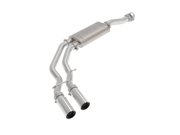 aFe - aFe Rebel 3in 409 SS Cat-Back Exhaust 2021 Ford F-150 V6 2.7L/3.5L (tt)/V8 5.0L w/ Polished Tips 49-43128-P