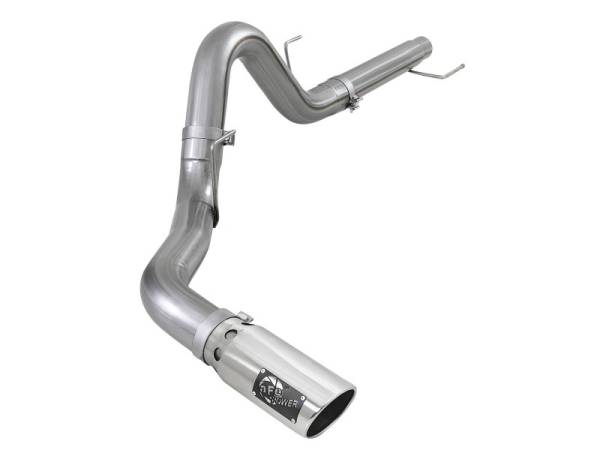 aFe - aFe 2021 Ford F-150 V6-3.0L (td) Large Bore 409 SS DPF-Back Exhaust System w/ Polished Tip 49-43143-P
