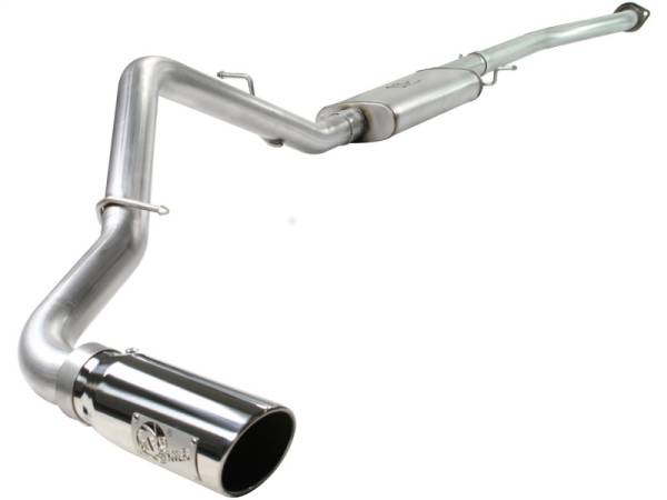 aFe - aFe MACHForce XP Exhaust SS-409 Cat-Back w/ 304SS Polished Tip 04-07 GM Trucks 1500 V6/V8 49-44013-P