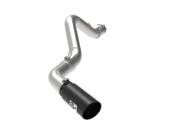 aFe - aFe Large Bore-HD 5 IN 409 SS DPF-Back Exhaust System w/Black Tip 20-21 GM Truck V8-6.6L 49-44125-B