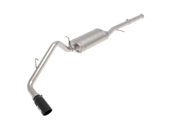 aFe - aFe Apollo GT Series Cat-Back Exhaust System GM Trucks 09-18 V6-4.3L/V8-4.8/5.3L- Black Tip 49-44136-B