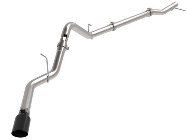 aFe - aFe 23-23 GM Trucks L6-3.0L (td) LZ0 Large Bore-HD 3 IN 409 SS Back Exhaust System w/Black Tip 49-44144-B