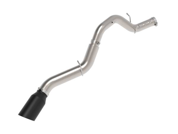 aFe - aFe Large Bore-HD 5in 409SS DPF-Back Exhaust System w/Blk Tip 24-25 GM Diesel Trucks V8-6.6L(td) L5P 49-44147-B