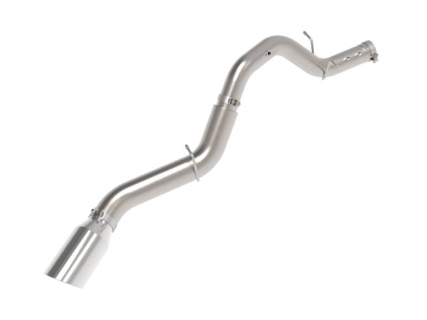 aFe - aFe Large Bore-HD 5in 409SS DPF-Back Exhaust System w/Pol Tip 24-25 GM Diesel Trucks V8-6.6L(td) L5P 49-44147-P