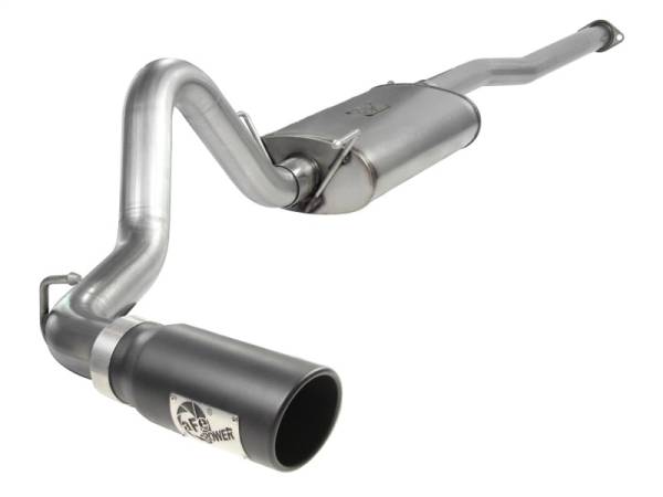 aFe - aFe MACHForce XP Exhausts Cat-Back SS-409 EXH CB Toyota Tacoma 05-13 V6-4.0L (Blk Tip) 49-46001-1B