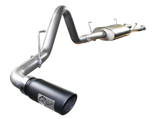 aFe - aFe MACHForce XP Exhausts Cat-Back SS-409 EXH CB Toyota Tundra 07-09 V8-4.7L (blk tip) 49-46009-B