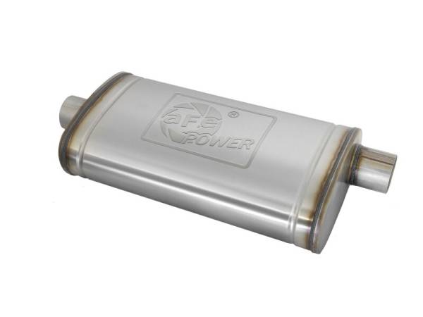 aFe - aFe MACH Force-Xp Muffler 3 IN ID Center/Offset x 11 IN W x 5 IN H x 22 IN L - Oval Body 49M30016