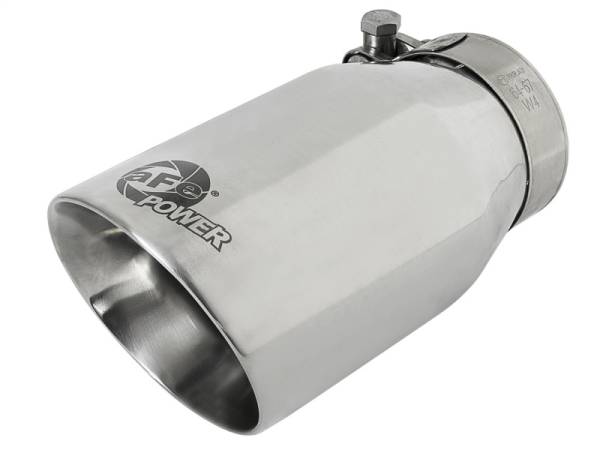 aFe - aFe MACH Force-Xp Universal 304 SS Single-Wall Clamp-On Exhaust Tip - Polished 49T25354-P07