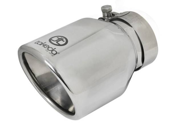 aFe - aFe Takeda Universal Exhaust Tip 2-1/2 IN Inlet x 4 IN Outlet x 6 IN L- Polished 49T25404-P061