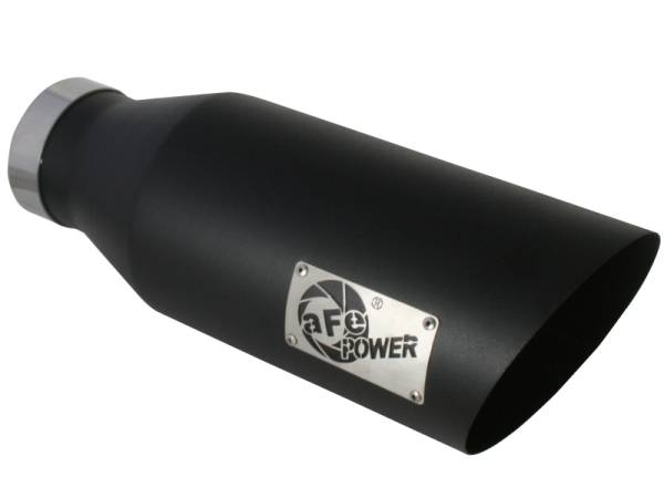 aFe - aFe MACH Force-Xp Universal Exhaust Tip 4 IN Inlet x 7 IN Outlet x 18 IN L 49T40701-B18