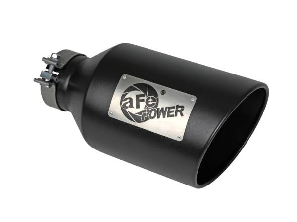 aFe - aFe Power MACH Force-Xp 409 Stainless Steel Clamp-on Exhaust Tip Black 49T40801-B15
