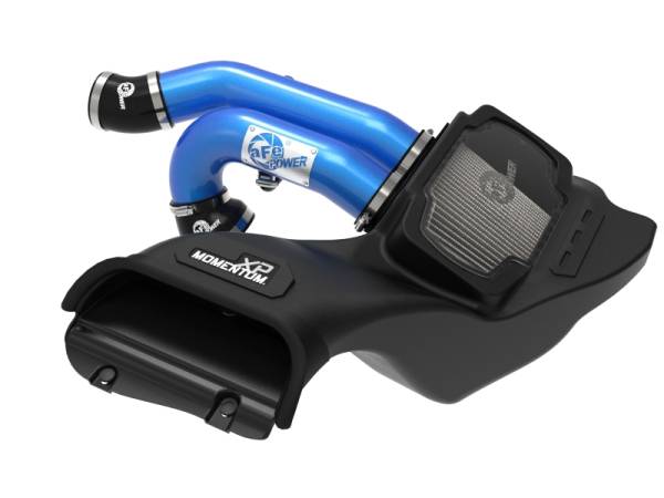 aFe - aFe 21-22 Ford F-150 Raptor V6-3.5L(tt) Momentum XP Cold Air Intake System Blue w/ Pro Dry S Filter 50-30072DL