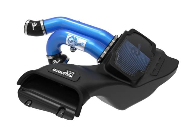 aFe - aFe 21-22 Ford F-150 Raptor V6-3.5L(tt) Momentum XP Cold Air Intake System - Blue w/ Pro 5R Filter 50-30072RL