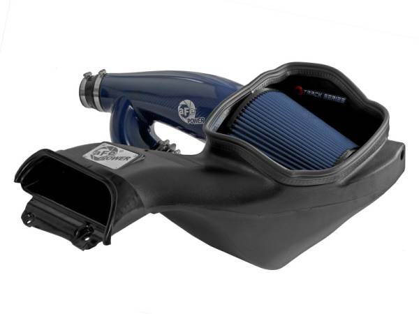 aFe - aFe 17-24 Ford F-150 Track Series Blue Kevlar Carbon Fiber C/A Intake System w/Black Pro 5R Filter 57-10031RL