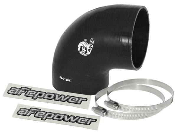 aFe - aFe Magnum FORCE Intake Coupling Kit (4 IN ID to 3-4/5 IN ID x 90 Deg.) Elbow Coupler - Black 59-00067