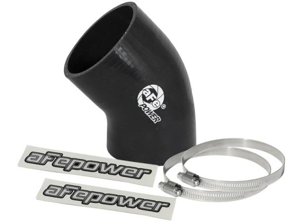 aFe - aFe Magnum FORCE Intake Coupling Kit (3 IN ID to 3-1/4 IN ID x 45 Deg.) Elbow Coupler - Black 59-00075