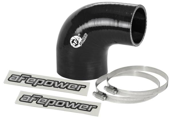 aFe - aFe Magnum FORCE Intake Coupling Kit (2-3/4 IN ID to 2 IN ID x 90 Deg.) Elbow Coupler - Black 59-00102