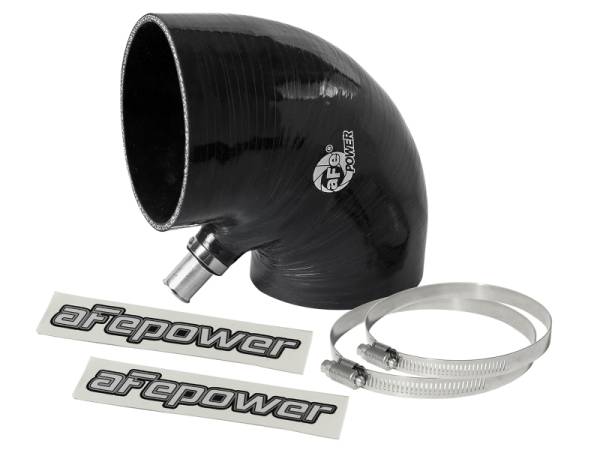 aFe - aFe Magnum FORCE Intake Coupling Kit (4 IN ID to 4-1/4 IN ID x 90 Deg.) Elbow Coupler - Black 59-00113