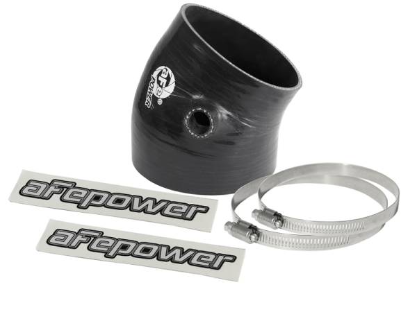 aFe - aFe Magnum FORCE Intake Coupling Kit (4-3/8 IN ID to 3-3/4 IN ID x 30 Deg.) Elbow Coupler - Black 59-00115