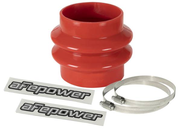 aFe - aFe Magnum FORCE Intake Coupling Kit (3-1/8 IN ID to 3 IN x 3-1/2 IN L) Straight Bellow- Red 59-00118