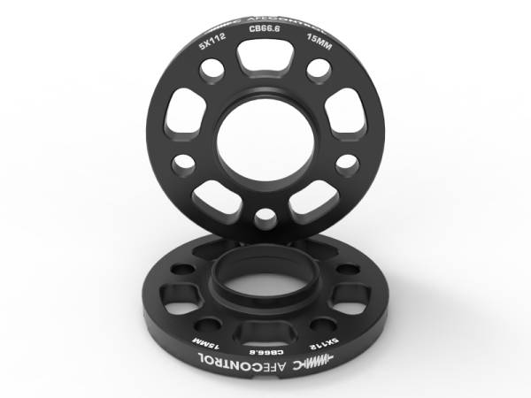 aFe - aFe CONTROL Billet Aluminum Wheel Spacers 5x112 CB66.6 15mm - Toyota GR Supra/BMW G-Series 610-721002-B