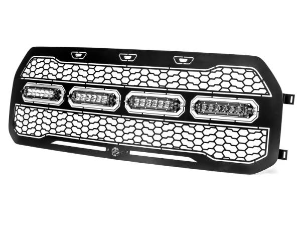 aFe - aFe 17-20 Ford Raptor w/o FFC Scorpion Grill w/ LEDs 79-21001L