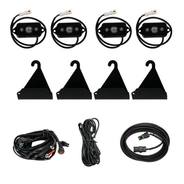 Baja Designs - Baja Designs 05-24 Toyota Tacoma / 07-24 Toyota Tundra Bed Rail Cargo Light Kit - Red 398062