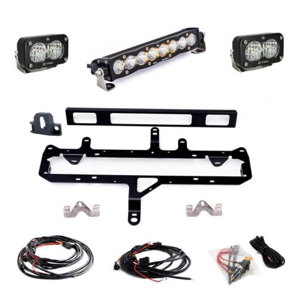 Baja Designs - Baja Designs 2024+ Toyota Tacoma S8 Series 10in Grille Conversion Light Kit 448262