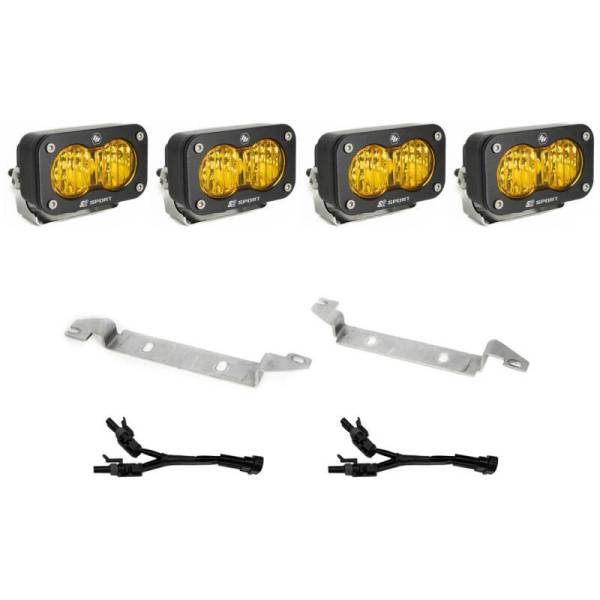 Baja Designs - Baja Designs 2025 Toyota 4Runner S2 Sport Fog Pocket Light Kit - Amber 44-8281