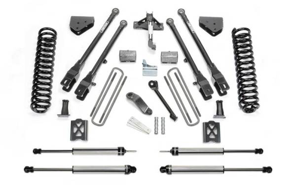 Fabtech - Fabtech 05-07 Ford F250 4WD w/o Factory Overload 6in 4Link Sys w/Coils & Dlss Sh Ks K2013DL