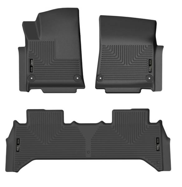 Husky Liners - Husky Liners 2022 Rivian R1T WeatherBeater Front & 2nd Seat Floor Liner - Blk 94141HUL