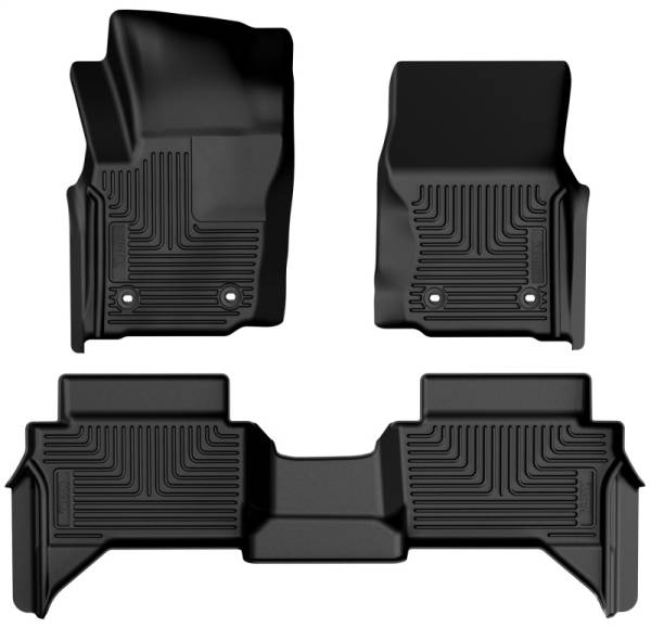 Husky Liners - Husky Liners 2024 Toyota Tacoma CC/DC (Manual Trns) Weatherbeater Front & 2nd Seat Floor Liner - Blk 94291