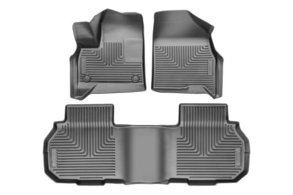 Husky Liners - Husky Liners 24-25 Chevrolet Traverse Weatherbeater Front & 2nd Seat Floorliner (3pc Set) - Blk 95321