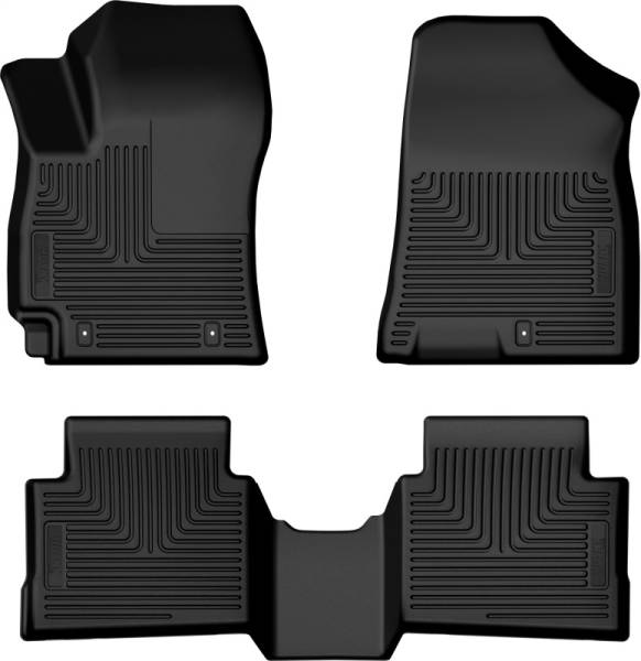 Husky Liners - Husky Liners 24-25 Hyundai Kona Weatherbeater Front & 2nd Seat Floorliner (3pc Set) - Blk 95951