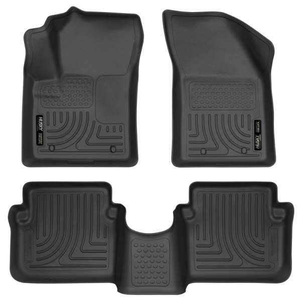 Husky Liners - Husky Liners 11-12 Dodge Avenger/Chrysler 200 WeatherBeater Combo Black Floor Liners 98091