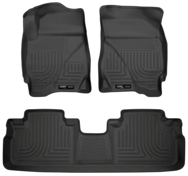 Husky Liners - Husky Liners 09-12 Ford Escape/Mazda Tribute (Base/Hybrid) WeatherBeater Combo Black Floor Liners 98351