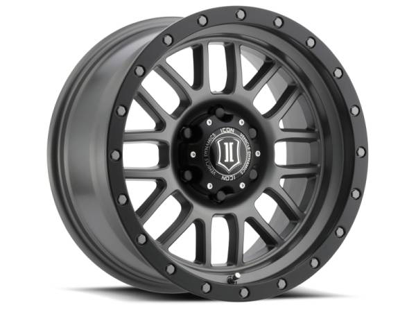 ICON - ICON Alpha 17x8.5 5x5 0mm Offset 4.75in BS 71.5mm Bore Titanium Wheel 1217857347TT