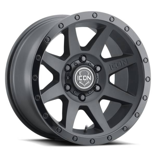 ICON - ICON Rebound 17x8.5 6x5.5 0mm Offset 4.75in BS 106.1mm Bore Double Black Wheel 1817858347DB