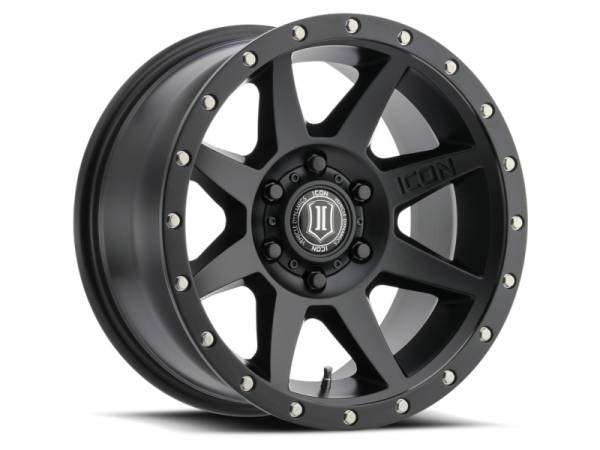 ICON - ICON Rebound 18x9 6x5.5 25mm Offset 6in BS 95.1mm Bore Satin Black Wheel 1818909060SB