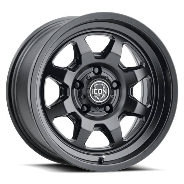 ICON - ICON Nuevo 17 X 8.5 5 X 4.5 0mm Offset 4.75in BS Satin Black 8117856547SB