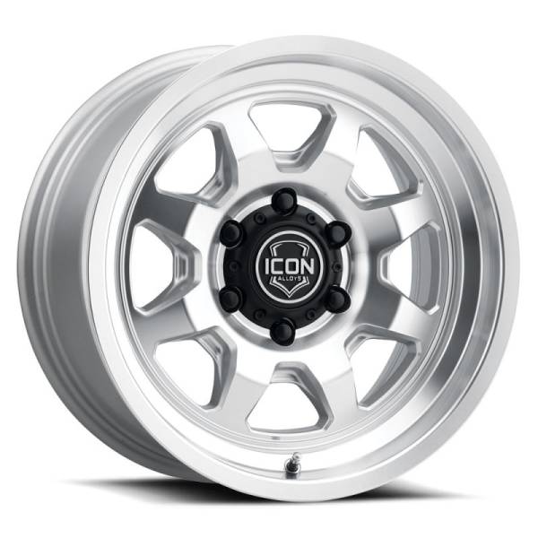 ICON - ICON Nuevo 17 X 8.5 6 X 5.5 0mm Offset 4.75in BS Silver Machined 8117858347SM