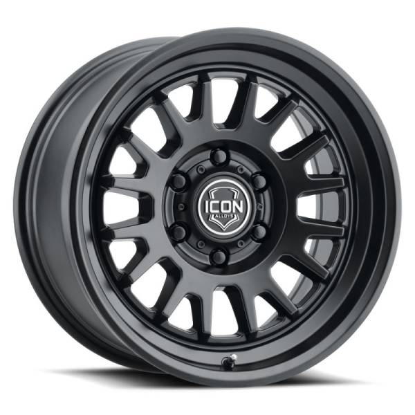 ICON - ICON Anza 17x8.5 6x120 0mm Offset 4.75in BS 67mm Hub Bore Satin Black Wheel 8217859447SB